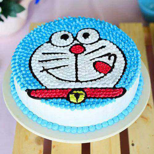 Eggless Kids Cartoon Photo Cake Delivery in Delhi and Noida Featuring Daffy  and Team