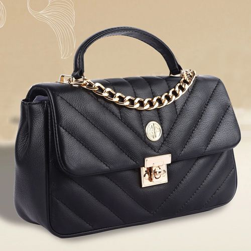 Stylish Leather Sling Handbag