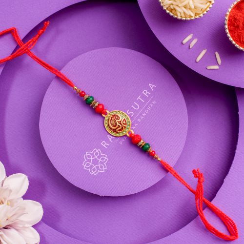 Beautiful OM Rakhi for Brother