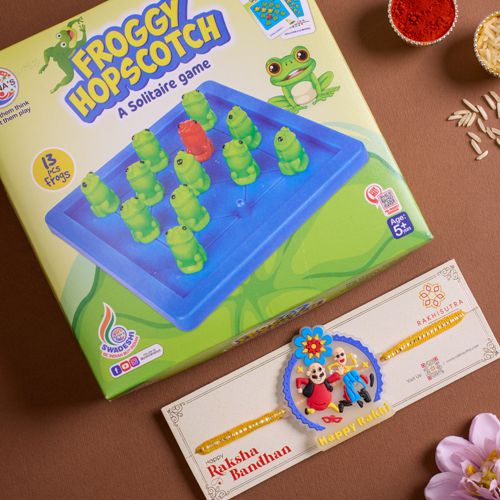 Stylish Motu Patlu Rakhi N Froggy Hopscotch Game Combo