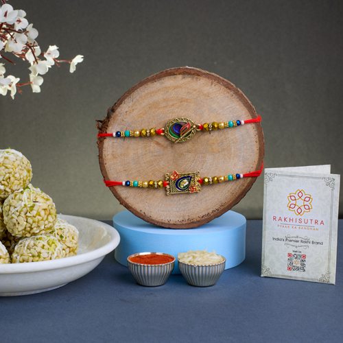 Kundan Rakhis with Butterscotch Laddu Joy