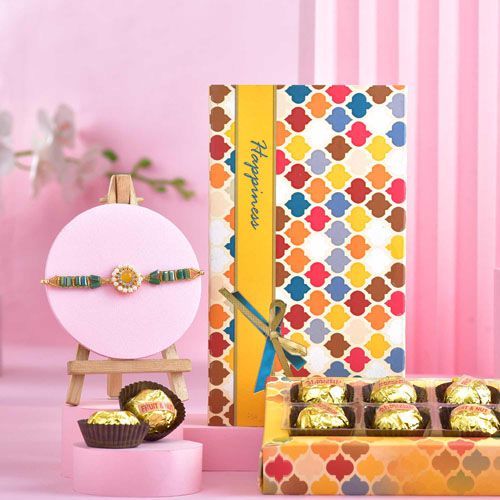 Exclusive Rakhi  N  Sweet Treats Set