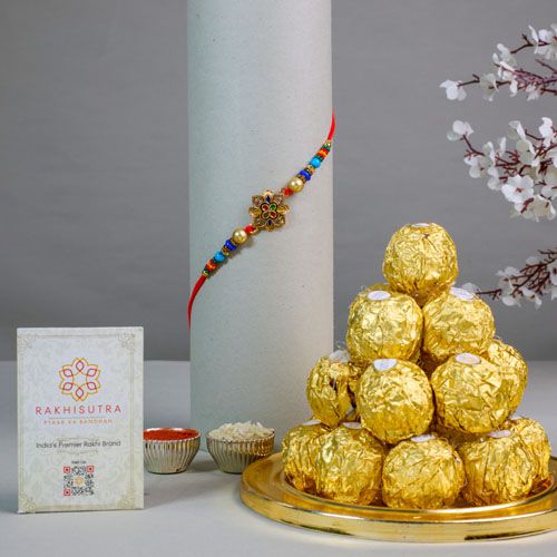 Elegant Rakhi N Choco Treats Hamper