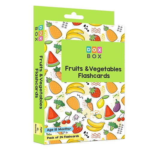 Explore Fruits and Veggies Flashcards Learning Set